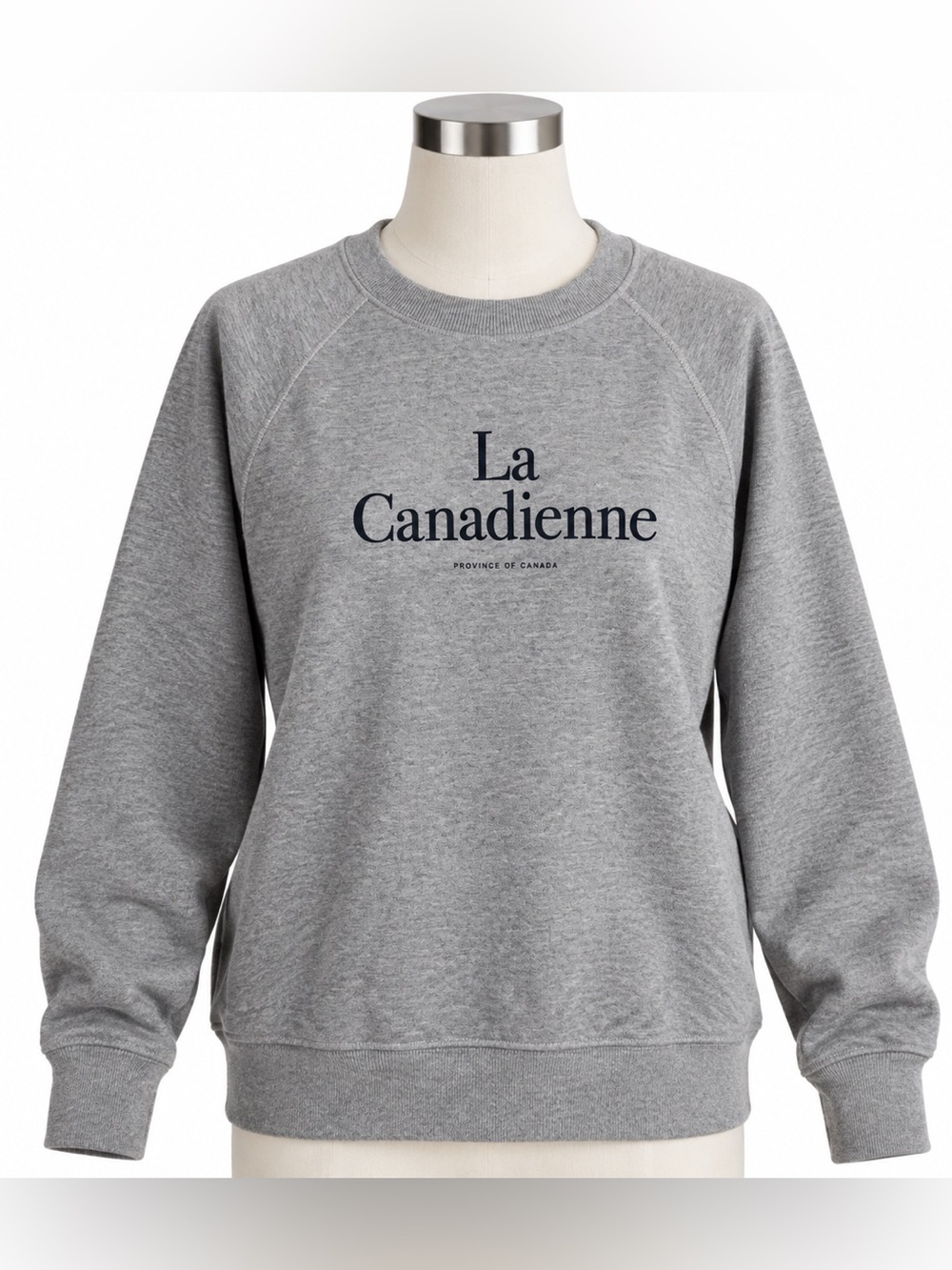 Province of Canada La Canadienne Grey Crewneck Sweatshirt Size UNISEX L